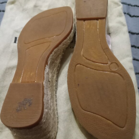 Vintage Burberry Pink Nova Check Linen Espadrille - Picture 2 of 3